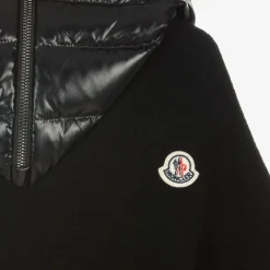 Moncler Enfant Girls Black Wool & Down Cape