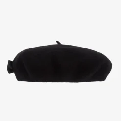 Angels Face Girls Black Wool Beret Online