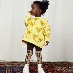 Mini Rodini Girls Blue & Brown Cotton Leggings (2 Pack) Hot