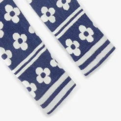 Mini Rodini Girls Blue & Brown Cotton Leggings (2 Pack) Hot