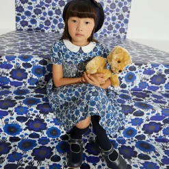 Childrens Classics Girls Blue & Gold Shoes