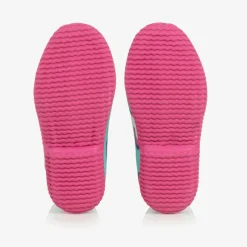 Hatley Girls Blue & Pink Heart Rain Boots