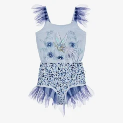 Tutu du Monde Girls Blue Bluebird Onesie Costume Best
