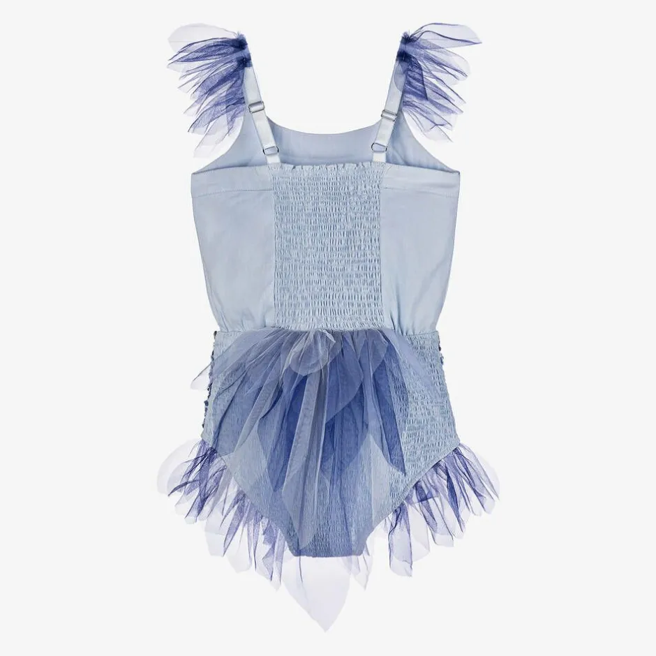 Tutu du Monde Girls Blue Bluebird Onesie Costume Best