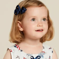 Bowtique London Girls Blue Bow Hair Clips (3 Pack) Best