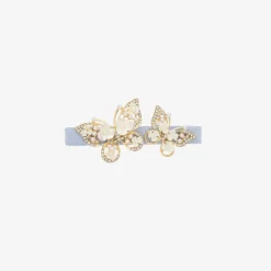 David Charles Girls Blue Butterfly Hair Clip (8cm) Sale