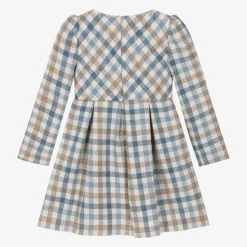 Mayoral Girls Blue Check Dress Sale