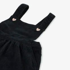 Carrément Beau Girls Blue Cotton Corduroy Pinafore Dress Outlet