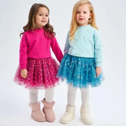 iDO Baby Girls Blue Cotton Diamanté Sweatshirt Outlet