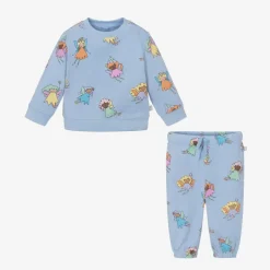Stella McCartney Kids Girls Blue Cotton Fairies Tracksuit Online