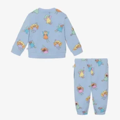 Stella McCartney Kids Girls Blue Cotton Fairies Tracksuit Online