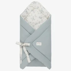 Jamiks Girls Blue Cotton Floral Nest
