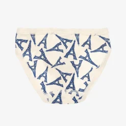 Petit Bateau Girls Blue Cotton Knickers (3 Pack) Hot