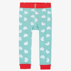 Powell Craft Girls Blue Cotton Leggings