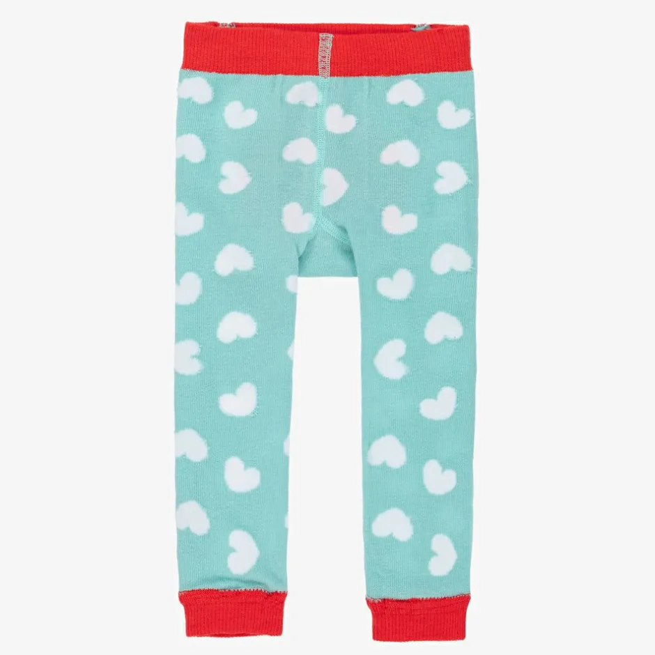 Powell Craft Girls Blue Cotton Leggings
