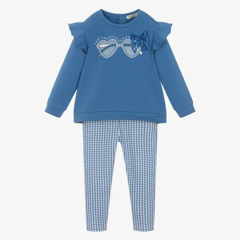 Everything Must Change Girls Blue Cotton Leggings Set Best