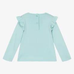 iDO Baby Girls Blue Cotton Top New