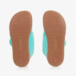 Giesswein Girls Blue Cotton Unicorn Slippers New