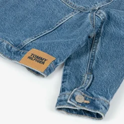 Tommy Hilfiger Girls Blue Cropped Denim Jacket Hot