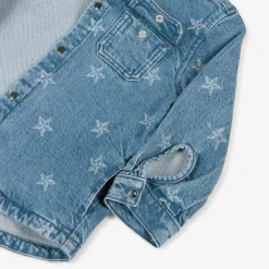 Tommy Hilfiger Girls Blue Denim Stars Overshirt Discount