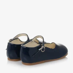 Sevva Girls Blue Faux Patent Leather Shoes Outlet