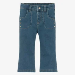 Mayoral Girls Blue Flared Denim Jeans Sale