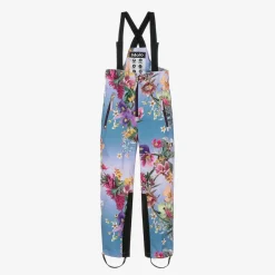 Molo Girls Blue Floral Ski Salopettes Online