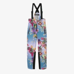 Molo Girls Blue Floral Ski Salopettes Online