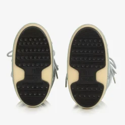 Moon Boot Girls Blue Glitter Snow Boots Clearance