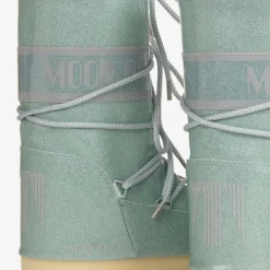 Moon Boot Girls Blue Glitter Snow Boots Clearance