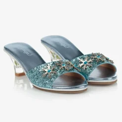 Souza Girls Blue Heeled Shoes Hot