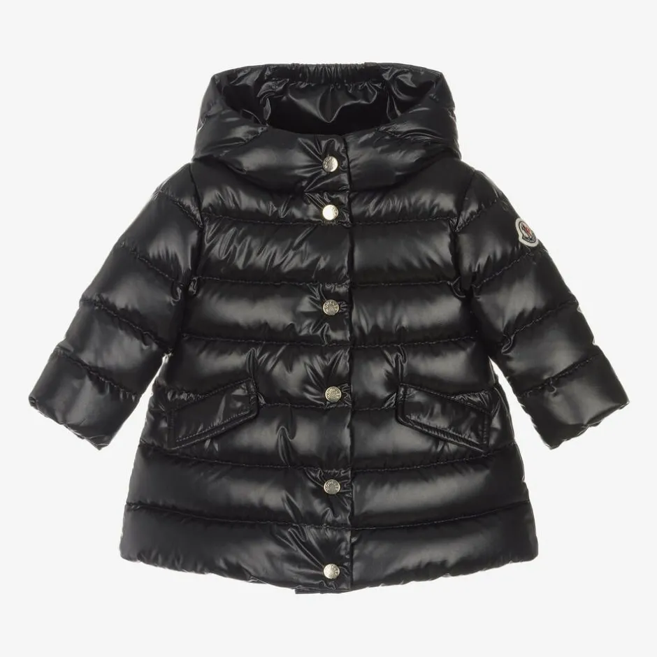 Moncler Enfant Girls Blue Ibida Puffer Coat Clearance