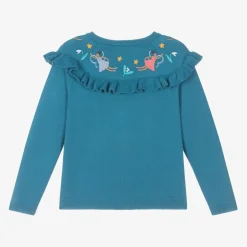 Frugi Girls Blue Knitted Fairy Cardigan Outlet