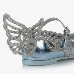 Sophia Webster Mini Girls Blue Leather Heavenly Shoes Online