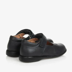 Childrens Classics Girls Blue Leather T-Bar Shoes New