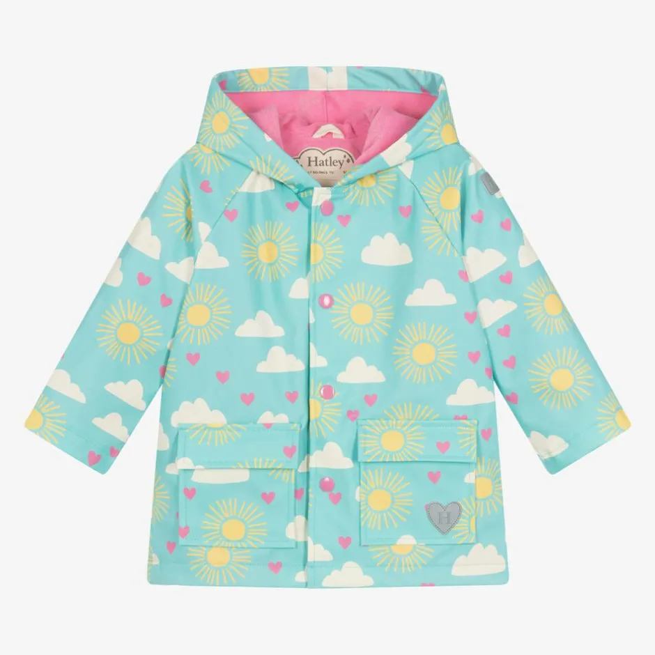 Hatley Girls Blue Sunshine Raincoat Online