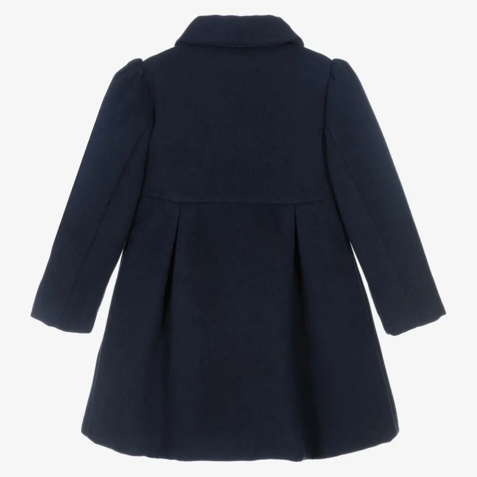 Patachou Girls Blue Traditional Felted Coat Discount