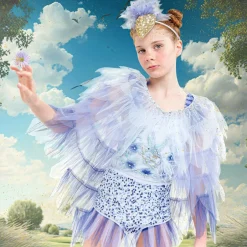 Tutu du Monde Girls Blue Tulle Cape Costume New