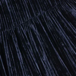 Childrensalon Occasions Girls Blue Velour & Lace Dress Outlet