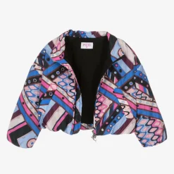 PUCCI Girls Blue Vivara Puffer Jacket Outlet