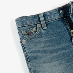 Tommy Hilfiger Girls Blue Washed Denim Skirt Hot