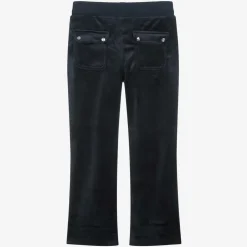 Juicy Couture Girls Blue Wide Leg Velour Joggers Clearance