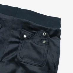 Juicy Couture Girls Blue Wide Leg Velour Joggers Clearance