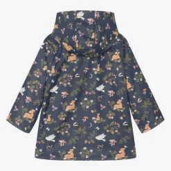 Powell Craft Girls Blue Woodland Print Raincoat Online