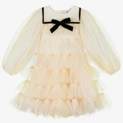 RaspberryPlum Girls Blush Ivory Tulle Dress New