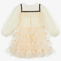 RaspberryPlum Girls Blush Ivory Tulle Dress New