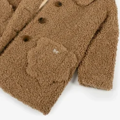 Hucklebones London Girls Brown Bouclé Coat New