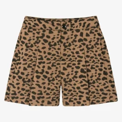 Fun amp; Fun Girls Brown Cheetah Print Shorts