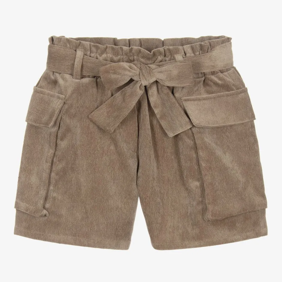 Elsy Girls Brown Corduroy Shorts