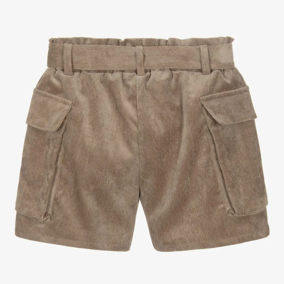 Elsy Girls Brown Corduroy Shorts